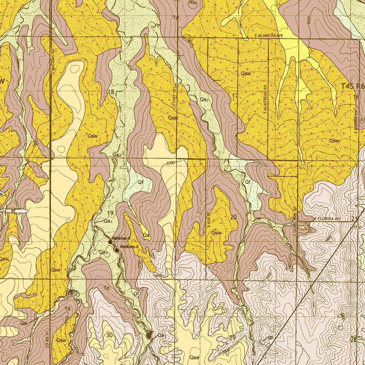 OF-16-02 Geologic Map of the Watkins Quadrangle
